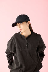 DEEP 6 PANEL CAP / DOT AIR / BLACK & BLACK