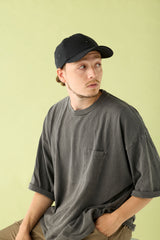 6 JET CAP / LINEN & POLY / BLACK