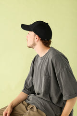DEEP 6 PANEL CAP / STRAW YARN THERMO / BLACK