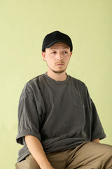 DEEP 6 PANEL CAP / STRAW YARN THERMO / BLACK