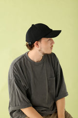 DEEP 6 PANEL CAP / STRAW YARN THERMO / BLACK