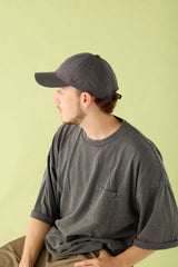 DEEP 6 PANEL CAP / NYLON TUSSAH / CHARCOAL