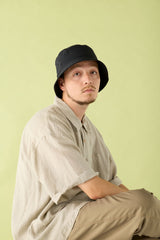 BUCKET HAT / NYLON RIP / BLACK