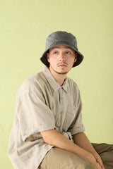 BUCKET HAT / OXFORD CLOTH / BLACK
