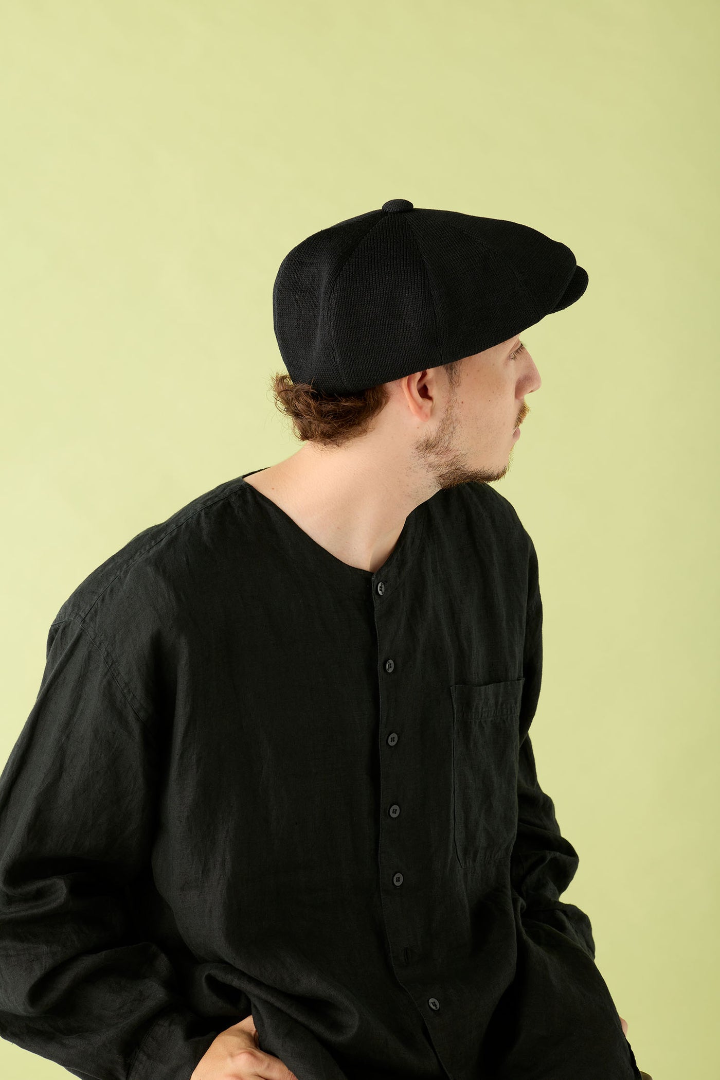 CPH 575PL ポリエステル リネン キャスケット / BLACK キャスケット | 帽子通販｜CPH(シーピーエイチ）575 CASQUETTE / STRAW