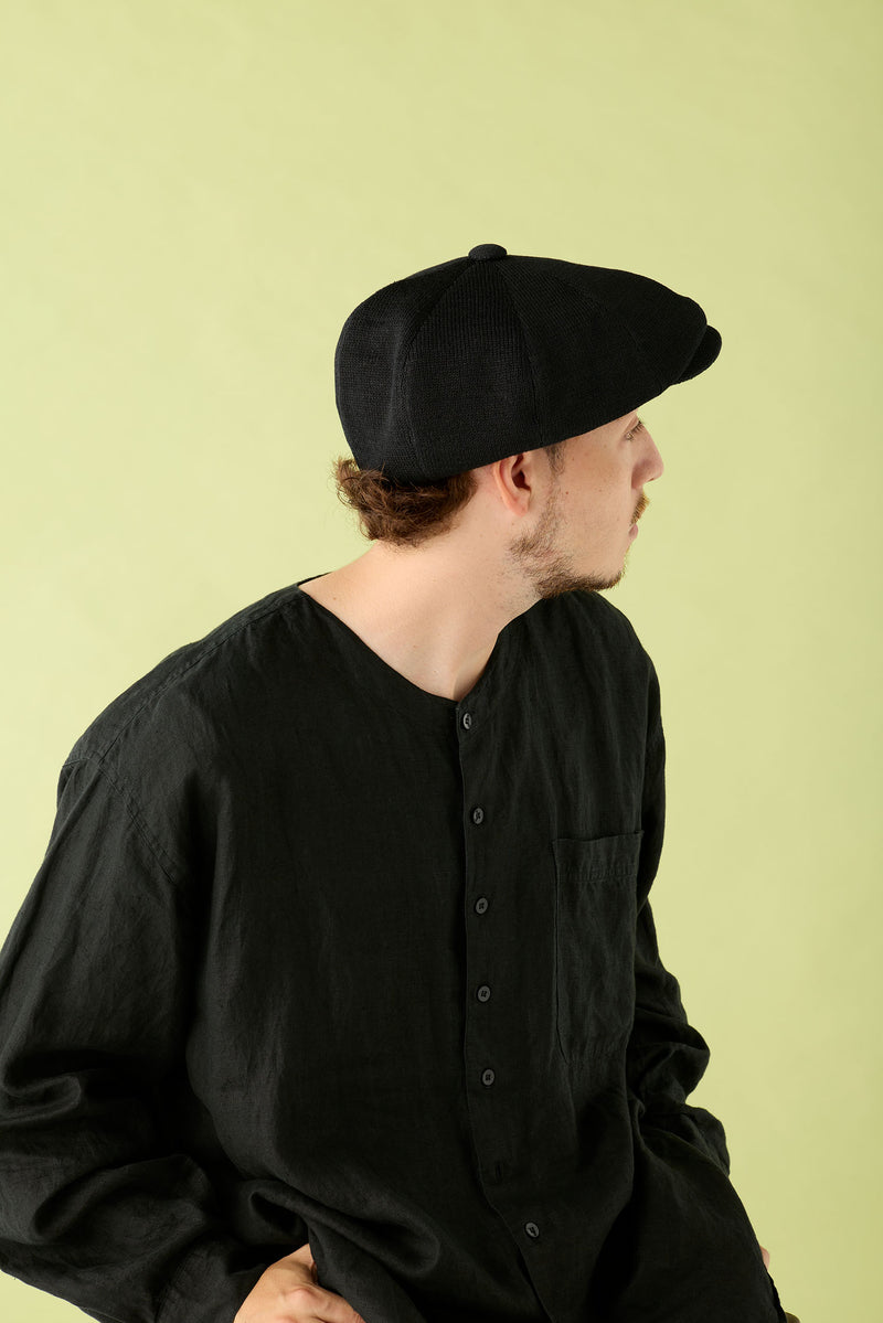 CPH 575PL ポリエステル リネン キャスケット / BLACK キャスケット | 帽子通販｜CPH(シーピーエイチ）575 CASQUETTE / STRAW