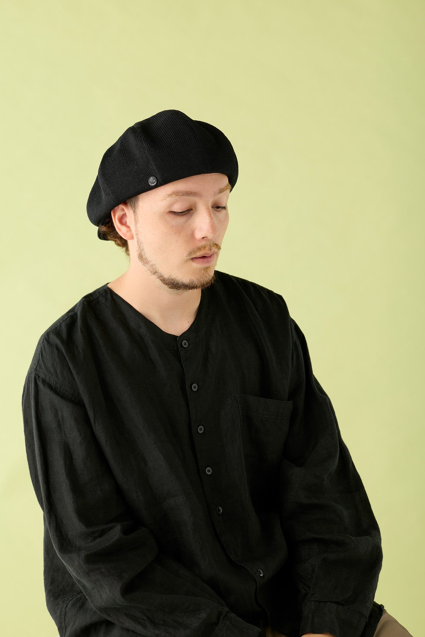 CPH 575PL ポリエステル リネン キャスケット / BLACK キャスケット | 帽子通販｜CPH(シーピーエイチ）575 CASQUETTE / STRAW