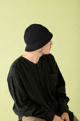 KNIT CAP / FLARED BRIM / BLACK
