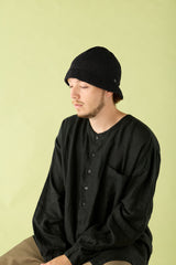 KNIT CAP / FLARED BRIM / BLACK