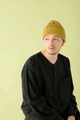 CUFF KNIT CAP / RIB KNIT / MUSTARD