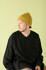 CUFF KNIT CAP / RIB KNIT / MUSTARD