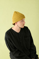 CUFF KNIT CAP / RIB KNIT / MUSTARD