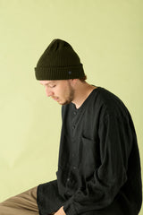 CUFF KNIT CAP / RIB KNIT / OLIVE