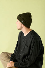 CUFF KNIT CAP / RIB KNIT / OLIVE