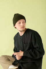 CUFF KNIT CAP / RIB KNIT / OLIVE
