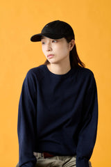 BAGGY CAP / TWILL BIO WASH / BLACK