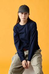 6 JET CAP / FADE DENIM / BLACK