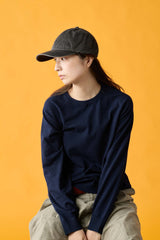 6 JET CAP / FADE DENIM / BLACK