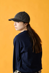 6 JET CAP / FADE DENIM / BLACK