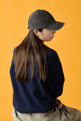 6 JET CAP / FADE DENIM / BLACK