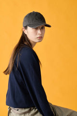 6 JET CAP / FADE DENIM / BLACK