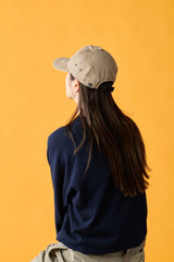 6 JET CAP / FADE DENIM / BEIGE