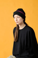 CUFF KNIT CAP / SHADOW LINE / PINK＆BK