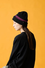 CUFF KNIT CAP / SHADOW LINE / PINK＆BK