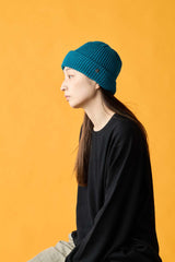 CUFF KNIT CAP / RIB KNIT / BLUE