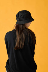 BAGGY HAT / TWILL BIO WASH / BLACK