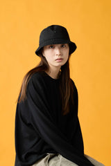BAGGY HAT / TWILL BIO WASH / BLACK