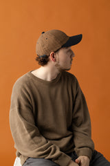 DEEP 6 PANEL CAP / CW HBT / BROWN＆BK