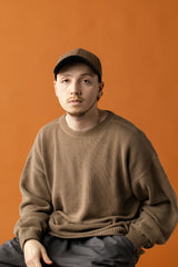 DEEP 6 PANEL CAP / CW HBT / BROWN＆BK