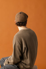 DEEP 6 PANEL CAP / CW HBT / BROWN＆BK