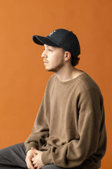 DEEP 6 PANEL CAP / HEATHER TWILL / BLACK