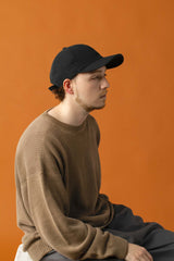 DEEP 6 PANEL CAP / HIGH-TWIST / BLACK