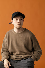 DEEP 6 PANEL CAP / DOUBLE PEACH / BLACK