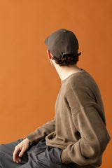 DEEP 6 PANEL CAP / DOUBLE PEACH / BROWN