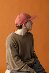 DEEP 6 PANEL CAP / DOUBLE PEACH / PINK