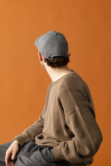 DEEP 6 PANEL CAP / DOUBLE PEACH / GRAY