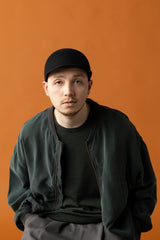 FELT CAP / BLOCKED WOOL / BLACK