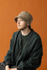SWICHED BUCKET HAT / FADE DENIM / BEIGE