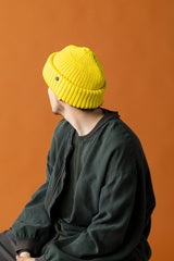 CUFF KNIT CAP / AMULET / LEMON