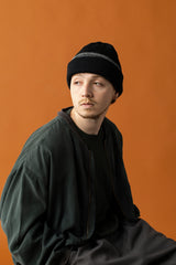 CUFF KNIT CAP / SHADOW LINE / WHITE＆BK