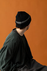 CUFF KNIT CAP / SHADOW LINE / WHITE＆BK