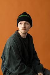 CUFF KNIT CAP / SHADOW LINE / GREEN＆BK