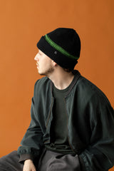 CUFF KNIT CAP / SHADOW LINE / GREEN＆BK