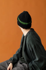 CUFF KNIT CAP / SHADOW LINE / GREEN＆BK