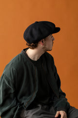BASQUE CASQUETTE / FULLED WOOL / BLACK
