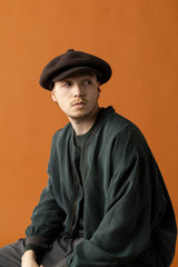 BASQUE CASQUETTE / FULLED WOOL / BROWN